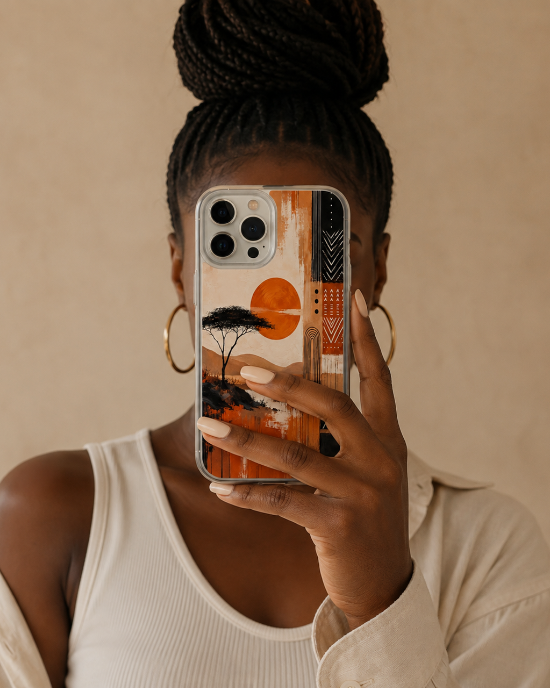 African Savanna iPhone 17 Pro Max Case, 17 Pro, Safari Sunset Acacia Tree