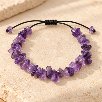 Bracelet en Pierres Naturelles, Cordon Ajustable