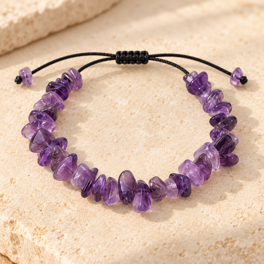 Bracelet en Pierres Naturelles, Cordon Ajustable