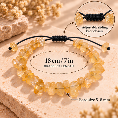 Bracelet en Pierres Naturelles, Cordon Ajustable